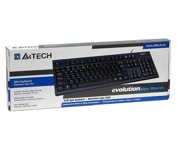 A4Tech EVO Slim Storm / KR-85 czarna USB - 40718 - zdjęcie 4